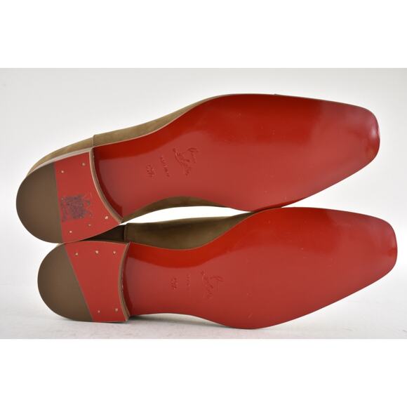 Christian Louboutin Greggo Flat Calf Nubuck Beige Oxford Dress Loafer 43.5 10.5 main image 9